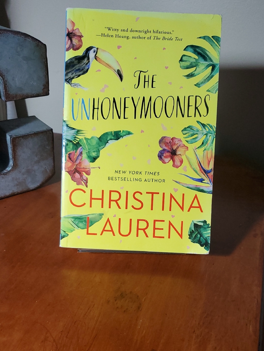 Christina Lauren Yellow Tropical Cover Coffee Table Book - The Unhoneymooners